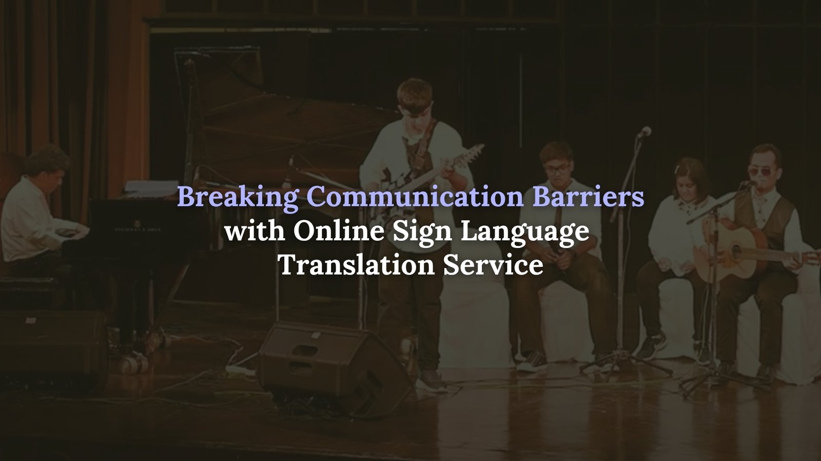 Online sign language translation service