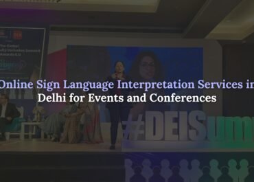 Online sign language translation service Delhi
