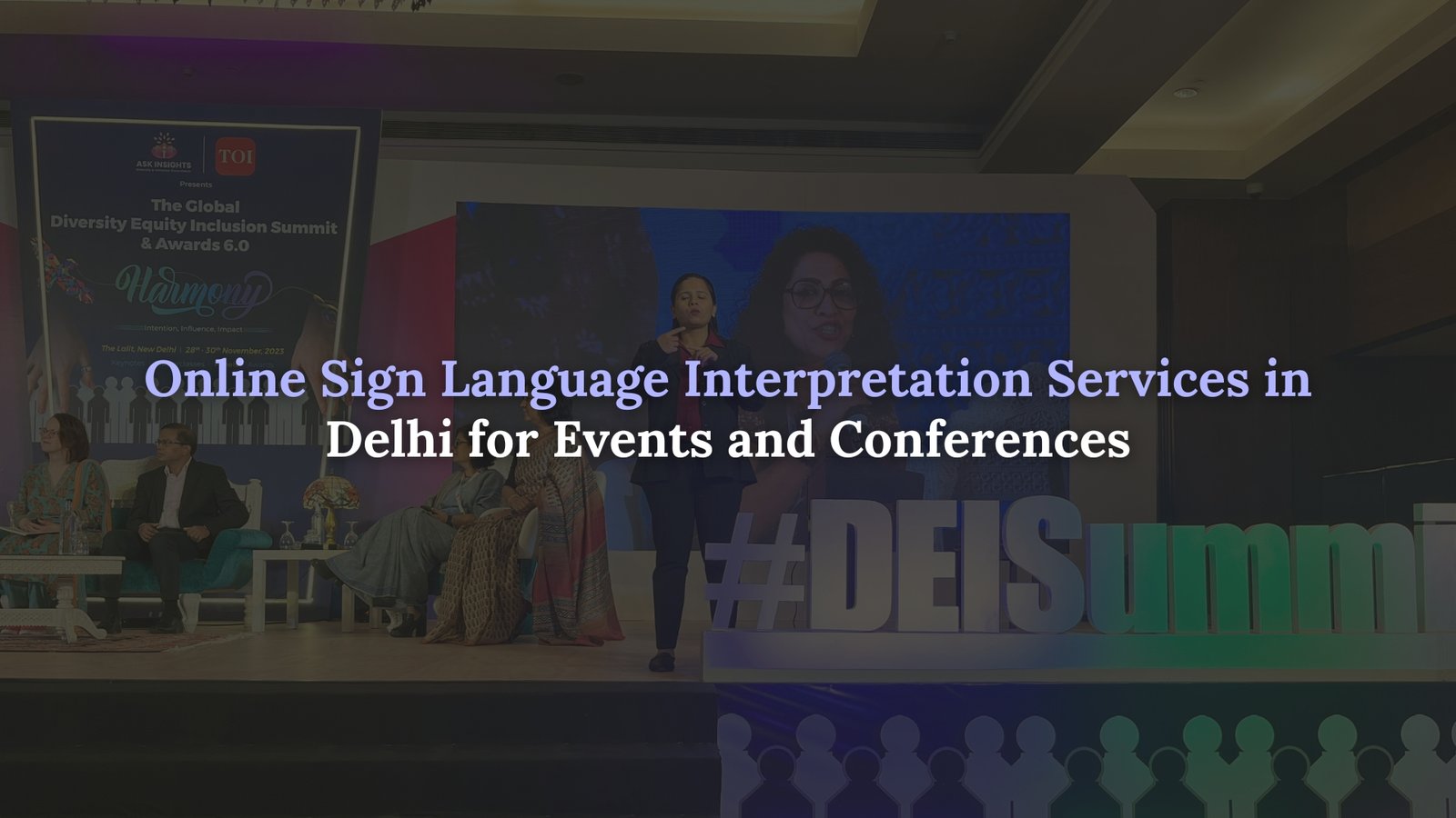 Online sign language translation service Delhi