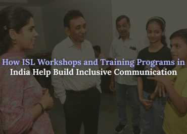 ISL workshops and training programs in India