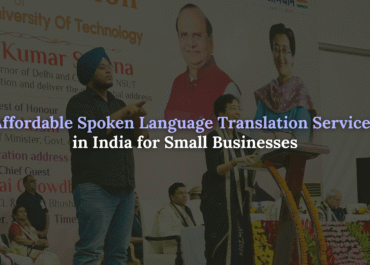 Spoken language translation services in India