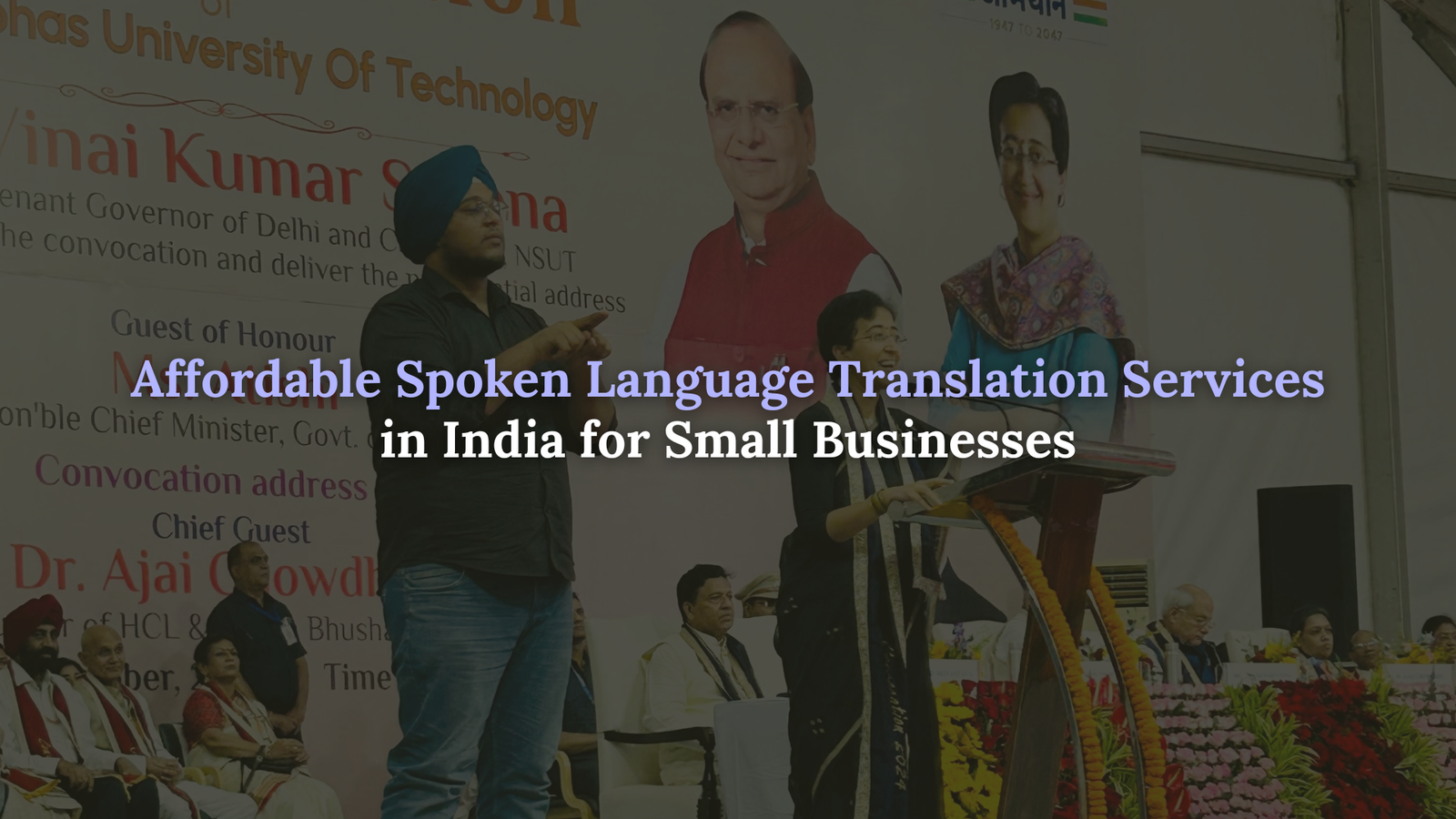 Spoken language translation services in India