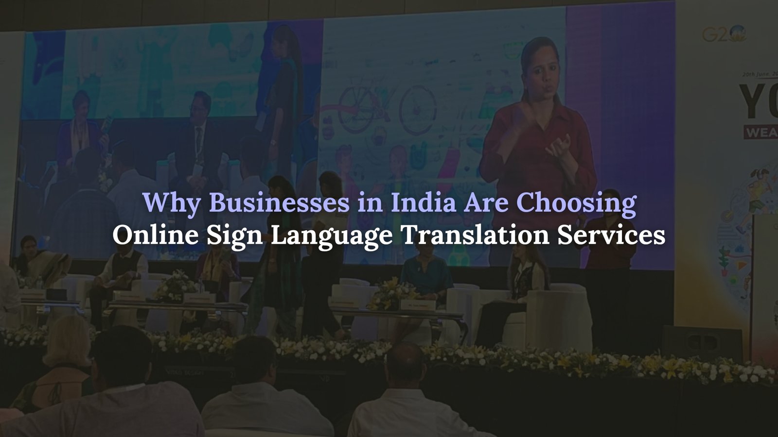Online sign language translation service India